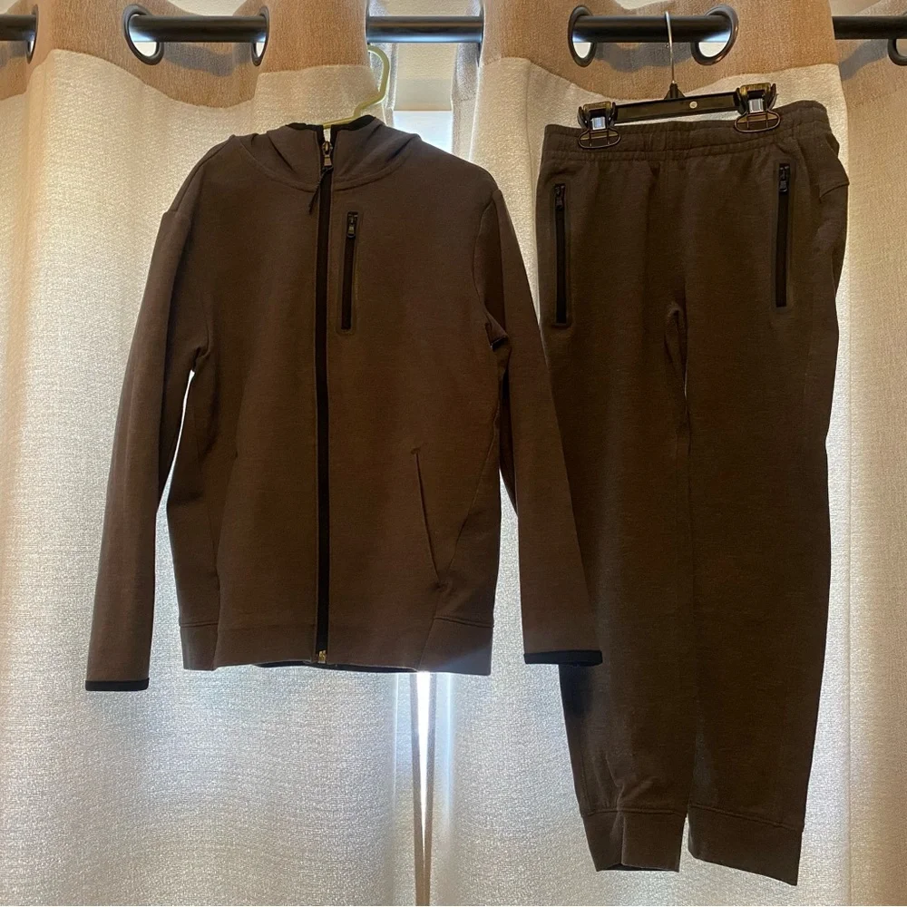 Old Navy Active Grey/Gray Jacket & Jogger Set, Size M (8) - Picture 1 of 6